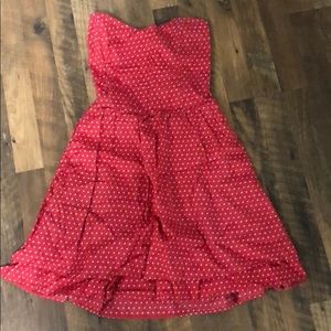 Urban outfitters corset top polka dot dress